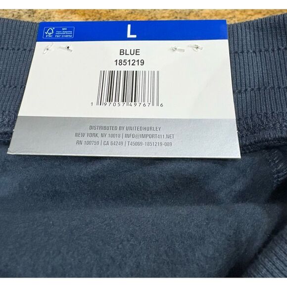 HURLEY - NWT - M Sz L Mid-Weight Fleece Joggers in Coastal Blue - Picture 13 of 15